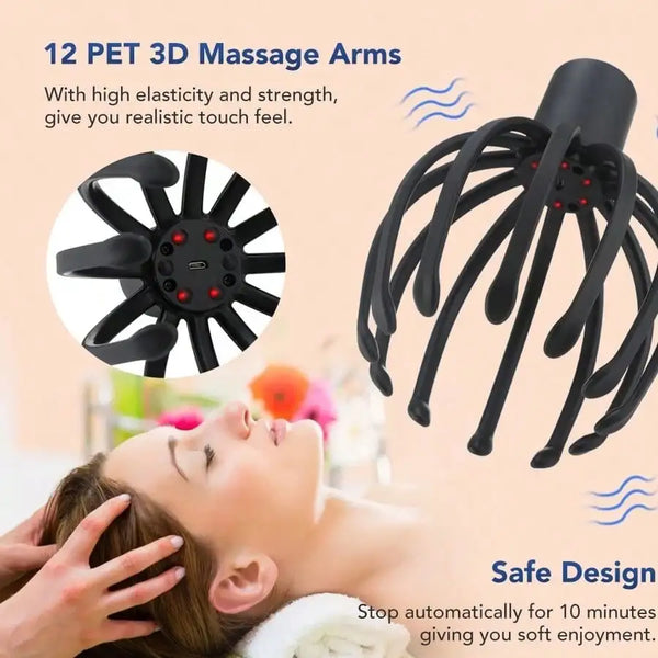 Electric Octopus Scalp Massager