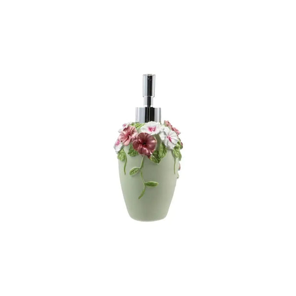 Luxury Hand-Painted Flower Soap Dispense
